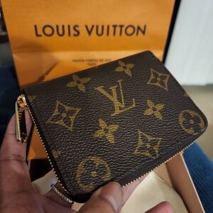 Louis Vuitton Brown and Gold Wallet